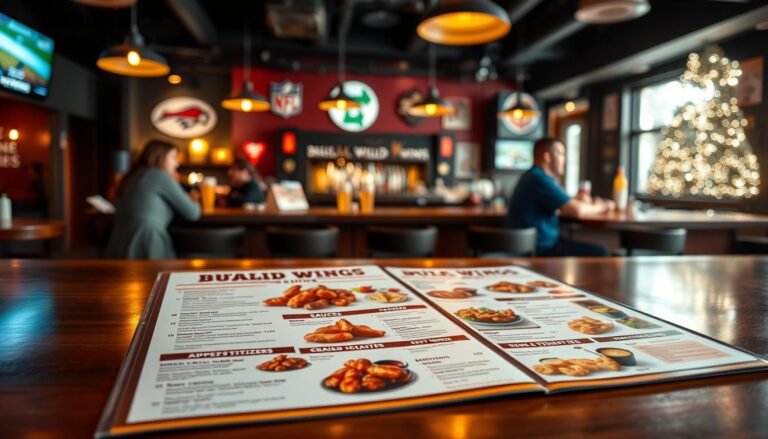 buffalo wild wings bar menu
