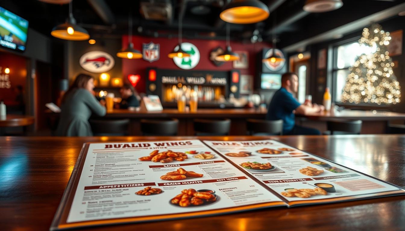 buffalo wild wings bar menu