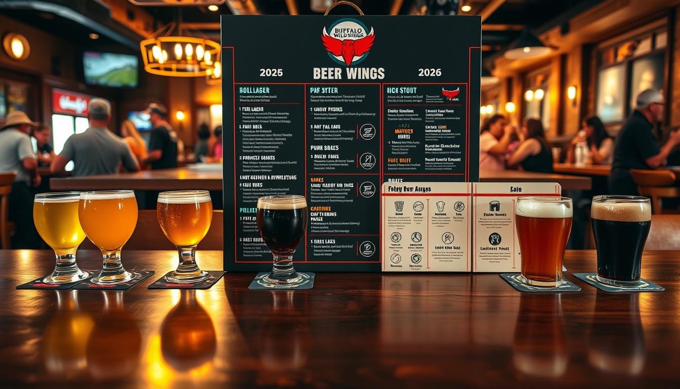 buffalo wild wings beer menu