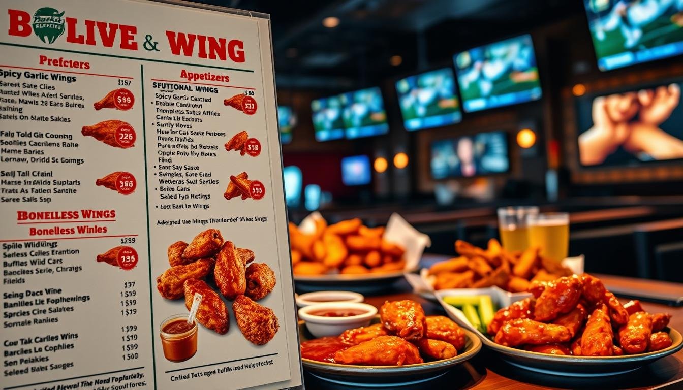 buffalo wild wings prices menu