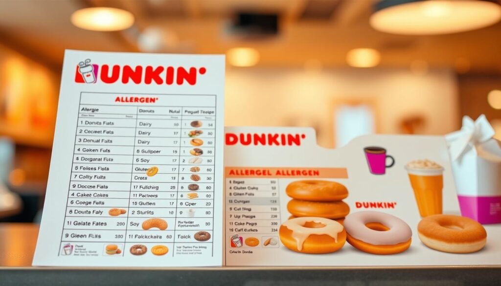 dunkin allergen list