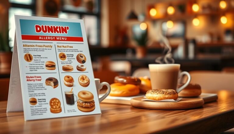 dunkin allergy menu