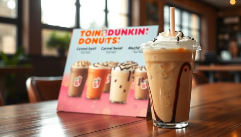 dunkin donuts iced coffee menu