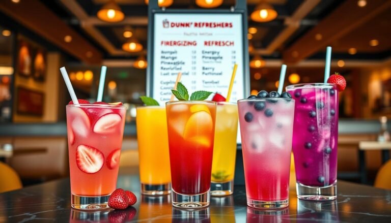 dunkin' refreshers menu