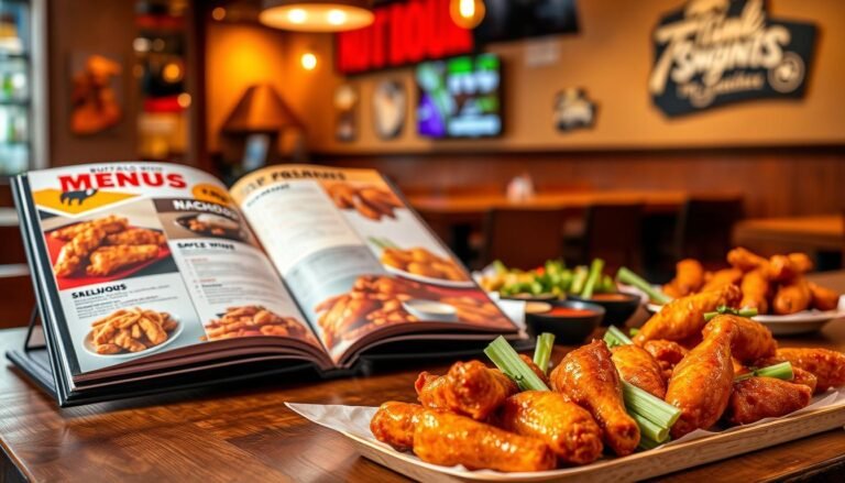 menu for buffalo wild wings
