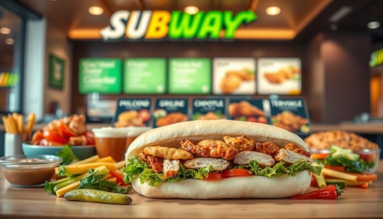 menu subway chicken