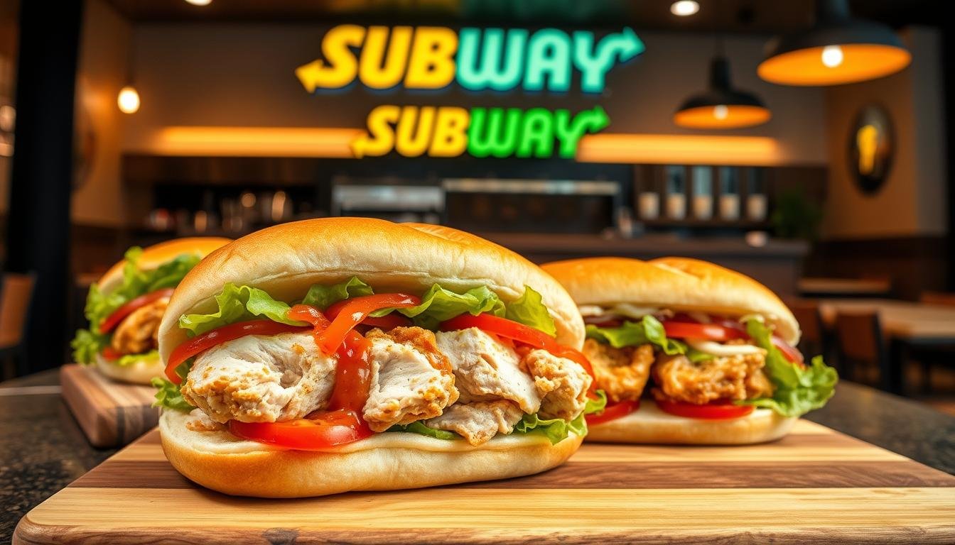 subway chicken menu