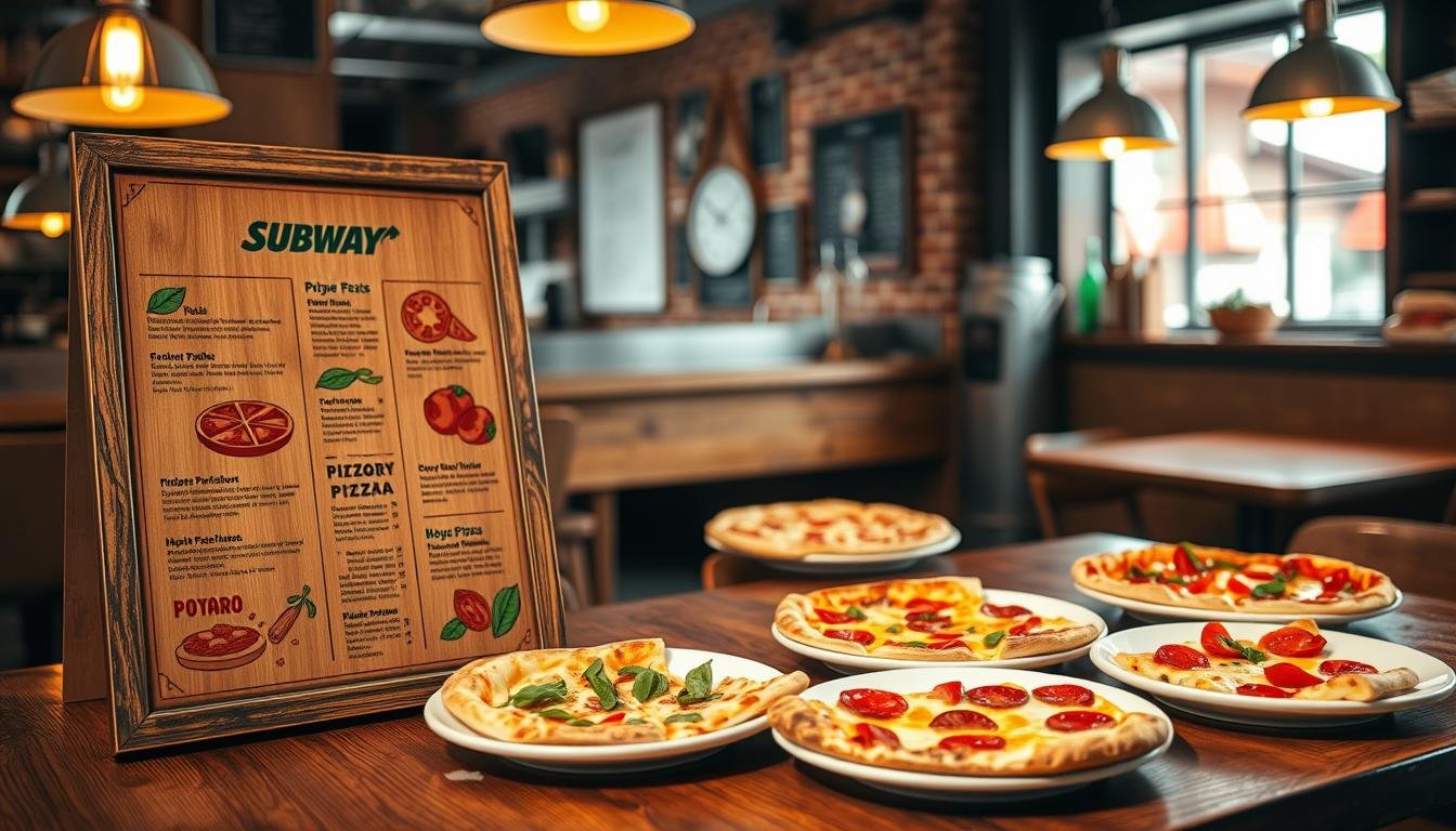 subway pizza menu