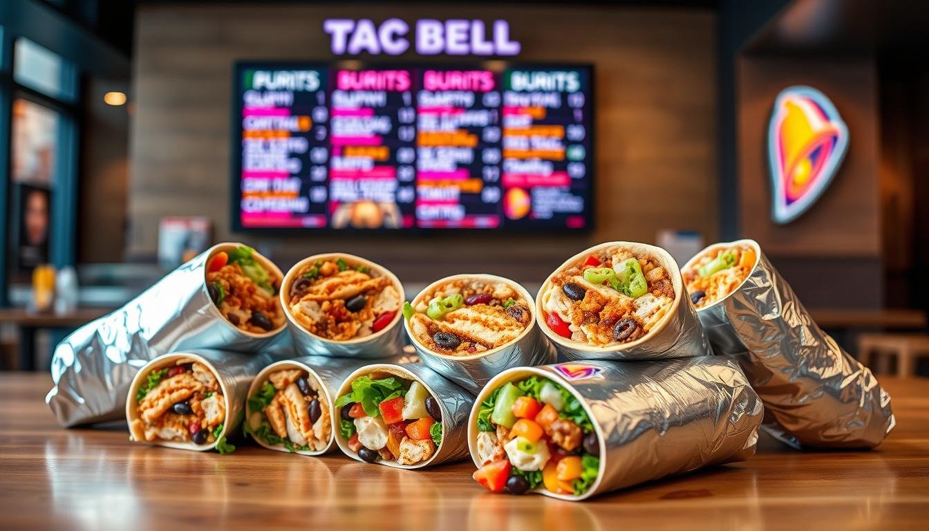taco bell burritos menu