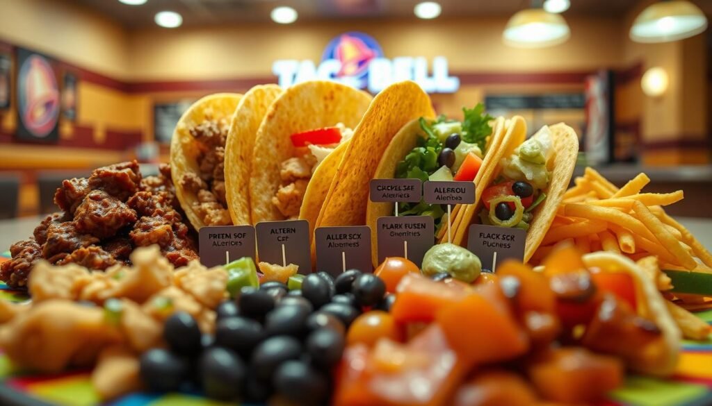 taco bell proteins allergens